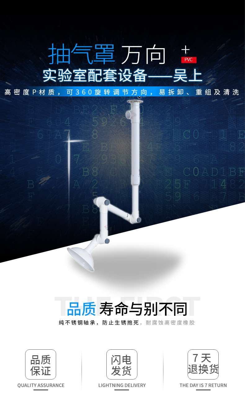 实验室PP万向抽气罩详情页